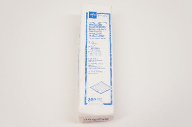 Medline NON25224 Non-Woven Gauze Sponges 2 x 2inch, 4-Ply - Pack of 200